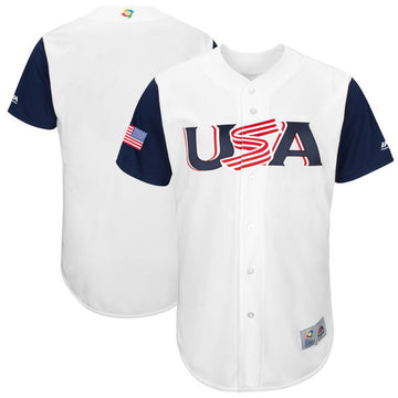 Majestic USA Baseball white Classic jersey