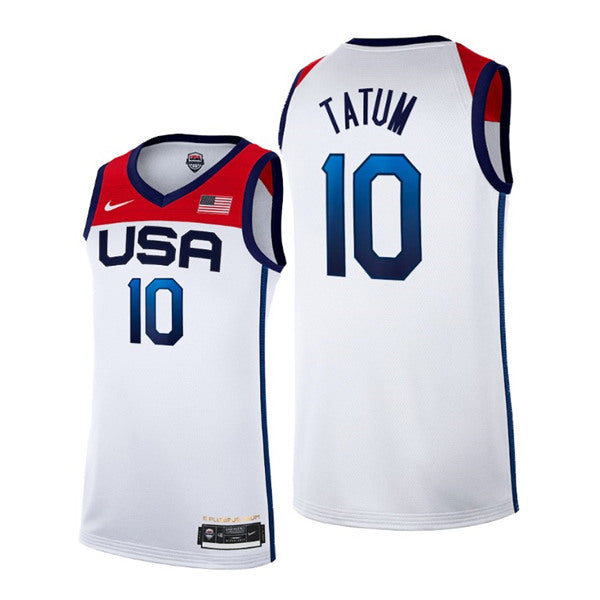Jayson Tatum USA Basketball white Home jersey