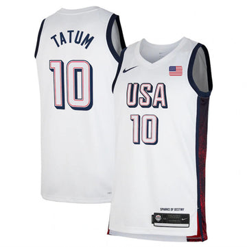 Jayson Tatum USA Basketball white jersey