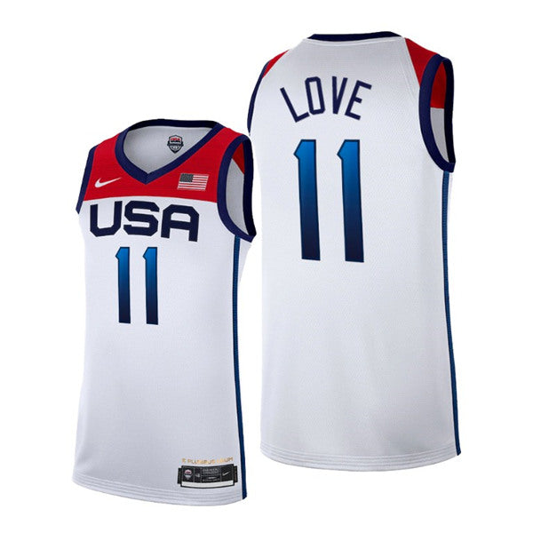 Kevin Love USA Basketball white Home jersey