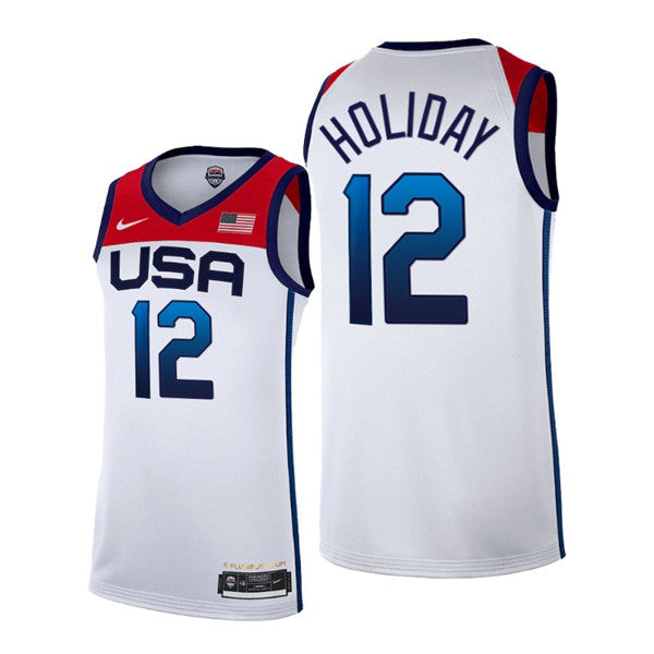 Jrue Holiday USA Basketball white Home jersey