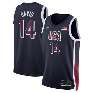 Anthony Davis USA Basketball navy jersey