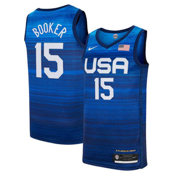 Devin Booker USA Basketball navy jersey