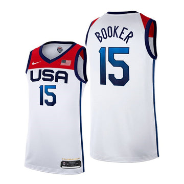 Devin Booker USA Basketball white Home jersey