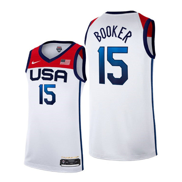 Devin Booker USA Basketball white Home jersey