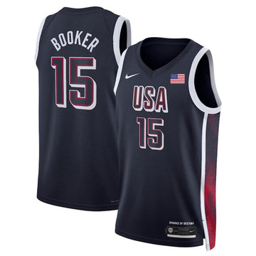 Devin Booker USA Basketball navy jersey