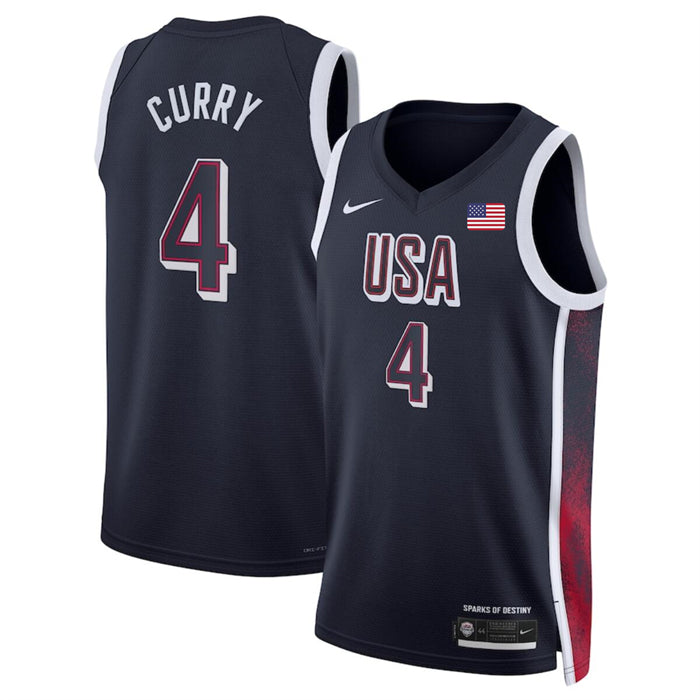 Stephen Curry USA Basketball navy jersey