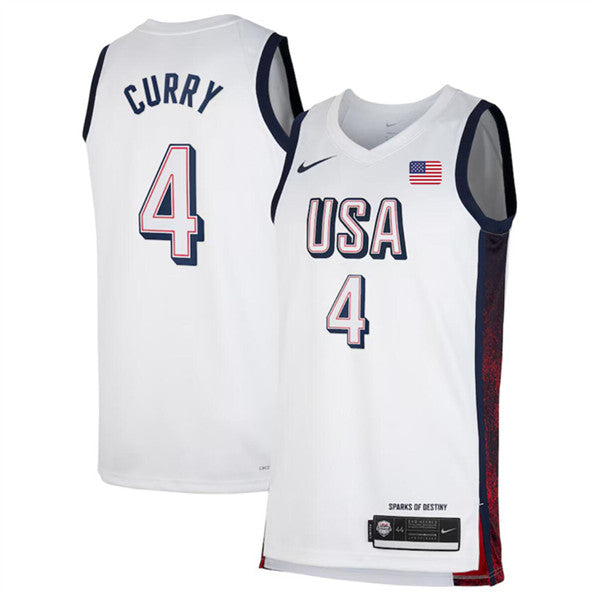 Stephen Curry USA Basketball white jersey
