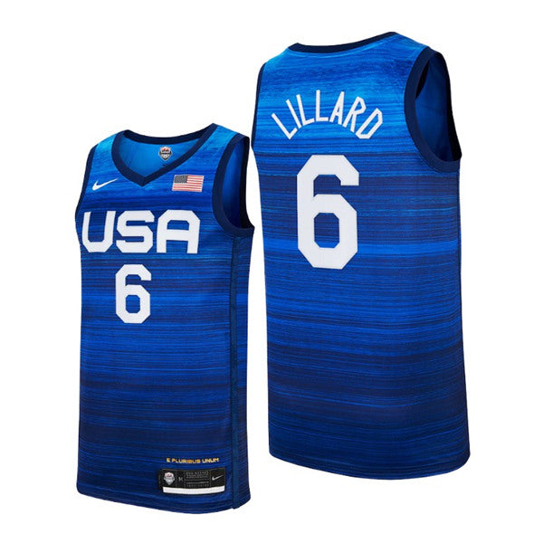 Damian Lillard USA Basketball blue Away jersey