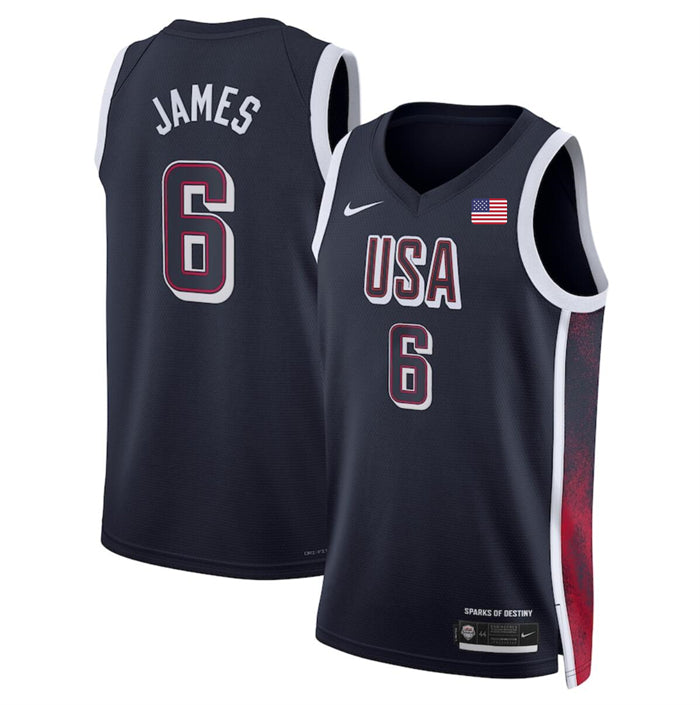 LeBron James USA Basketball navy jersey