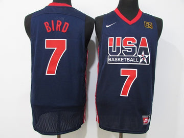 Larry Bird USA Basketball navy jersey