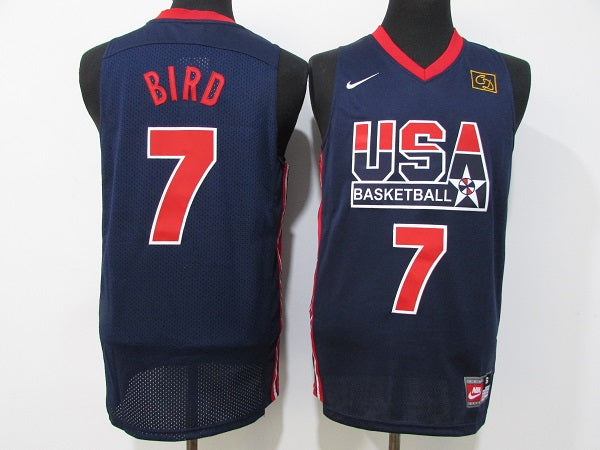 Larry Bird USA Basketball navy jersey