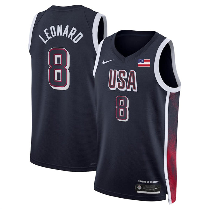 Kawhi Leonard USA Basketball navy jersey