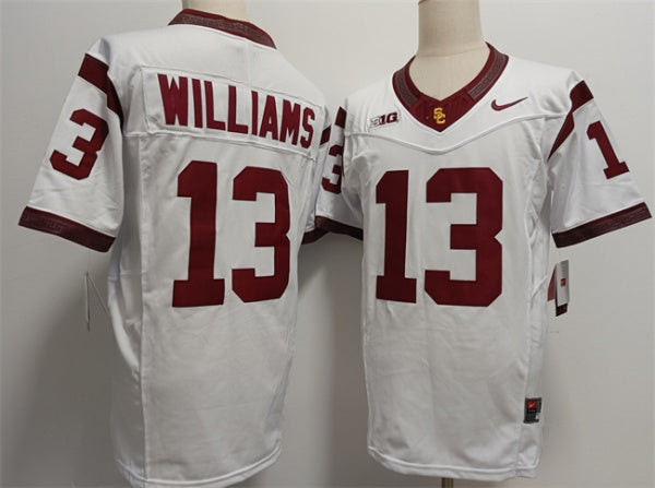 Caleb Williams USC Trojans white FUSE jersey