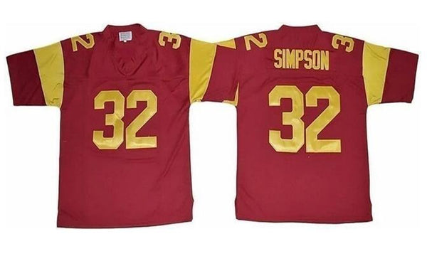 OJ Simpson USC Trojans red Throwback jersey