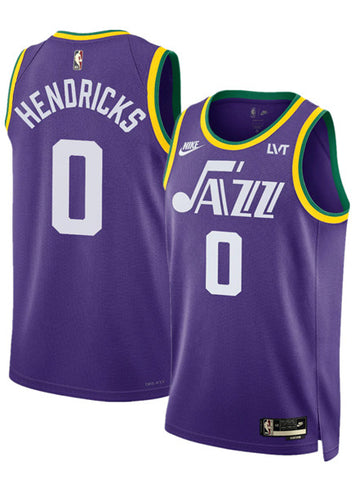 Taylor Hendricks Utah Jazz purple Classic jersey