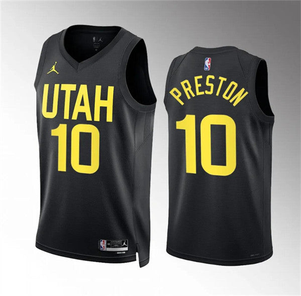 Jason Preston Utah Jazz black jersey