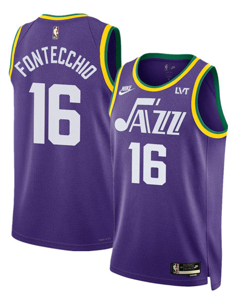 Simone Fontecchio Utah Jazz purple Classic jersey