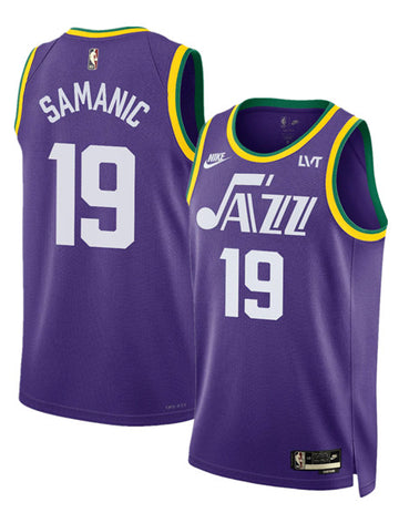 Luka Samanic Utah Jazz purple Classic jersey