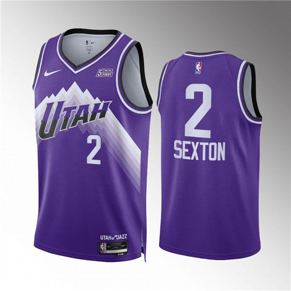 Collin Sexton Utah Jazz purple City Edition jersey