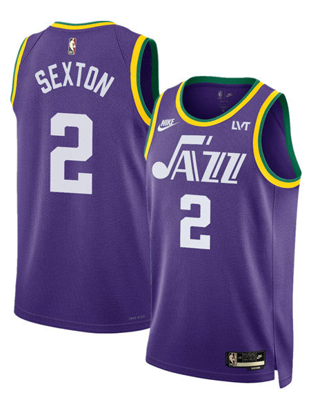 Collin Sexton Utah Jazz purple Classic jersey
