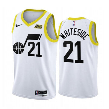 Hassan Whiteside Utah Jazz white jersey