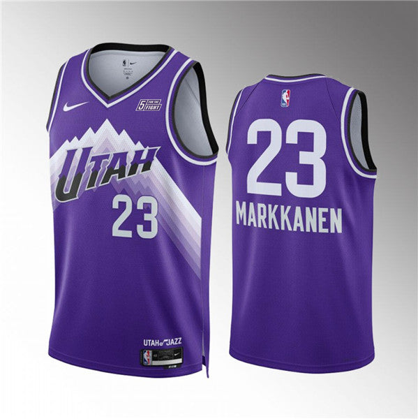 Lauri Elias Markkanen Utah Jazz purple City Edition jersey