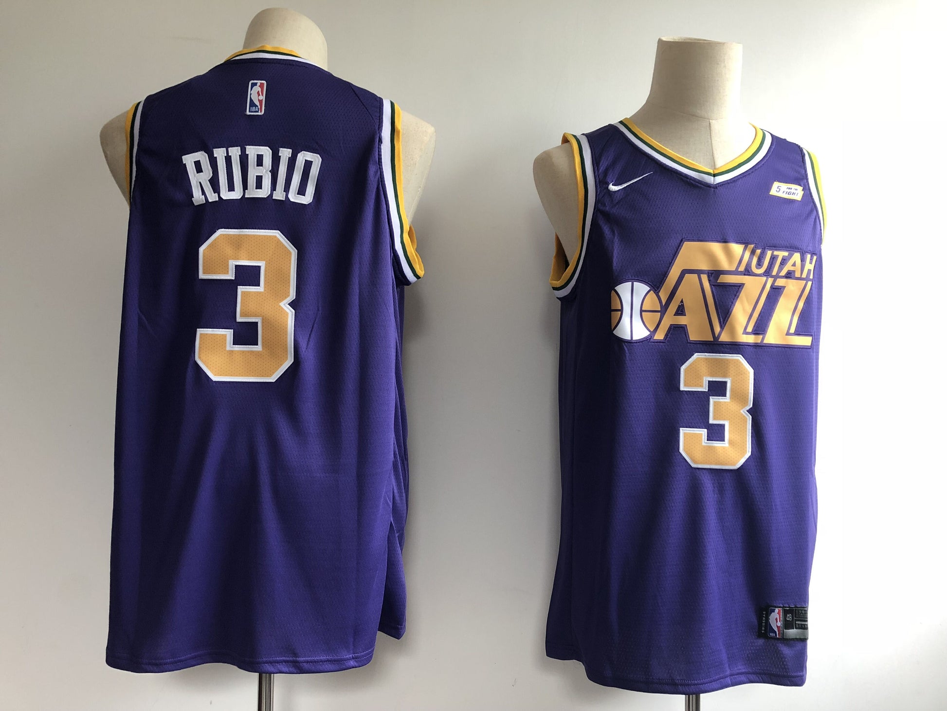 Ricky Rubio Utah Jazz purple jersey