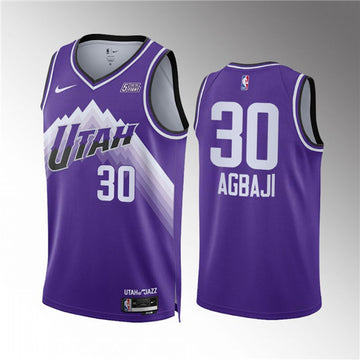 Ochai Agbaji Utah Jazz purple City Edition jersey