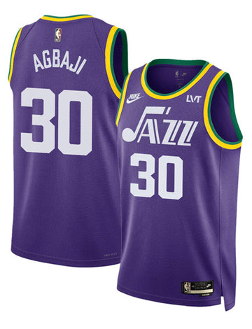 Ochai Agbaji Utah Jazz purple Classic jersey