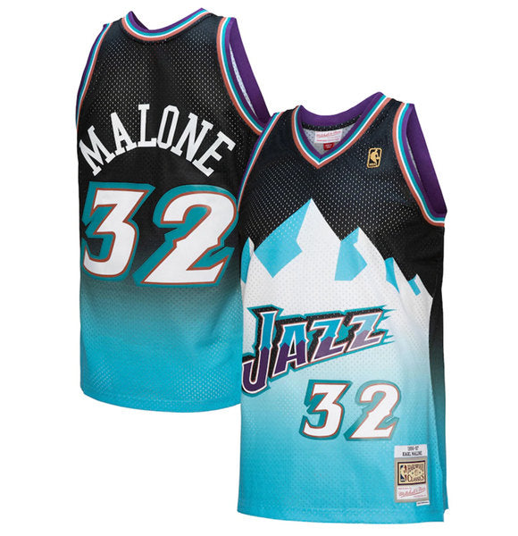 Karl Malone Utah Jazz blue Throwback jersey