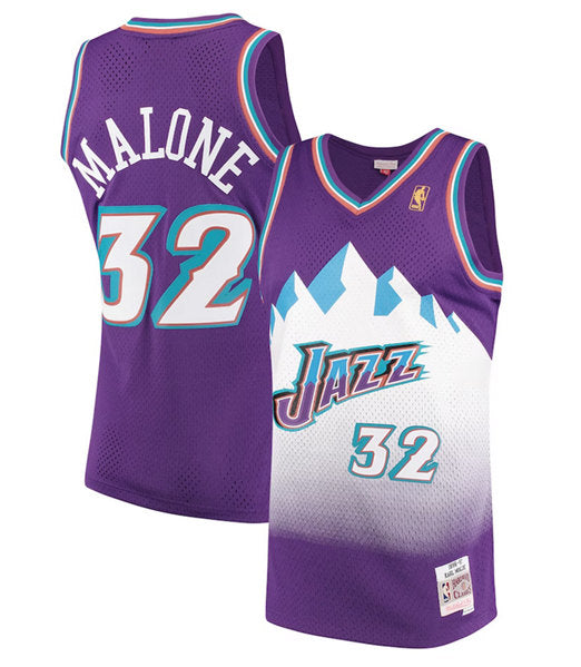 Karl Malone Utah Jazz purple jersey