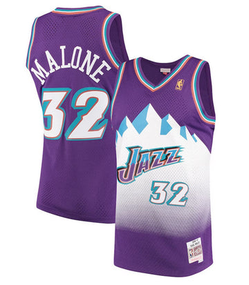 Karl Malone Utah Jazz purple jersey