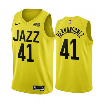 Juancho Hernangmez Utah Jazz yellow jersey