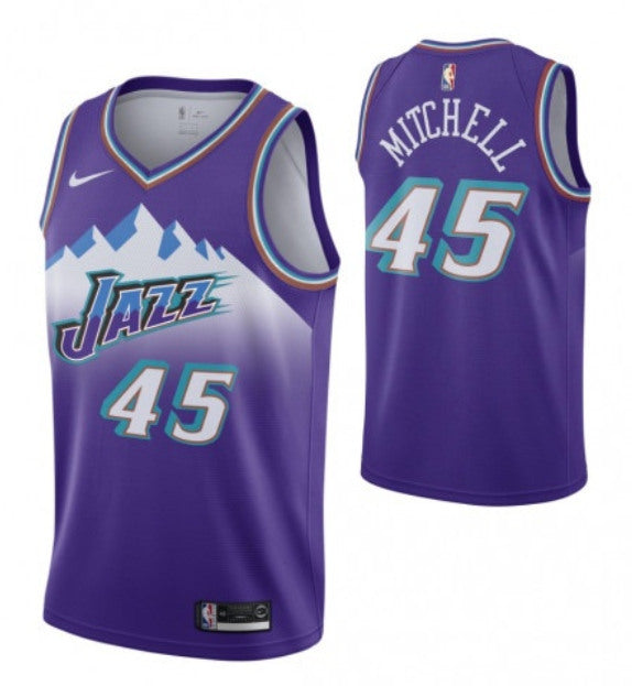 Donovan Mitchell Utah Jazz purple City Edition jersey