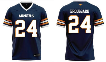 Custom navy jersey