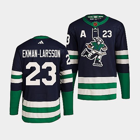 Oliver Ekman-Larsson Vancouver Canucks navy Reverse Retro jersey