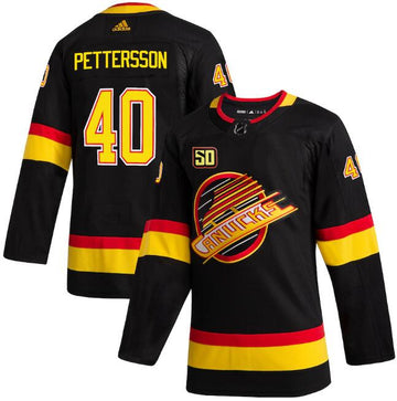 Elias Pettersson Vancouver Canucks black jersey