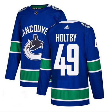 Braden Holtby Vancouver Canucks blue jersey