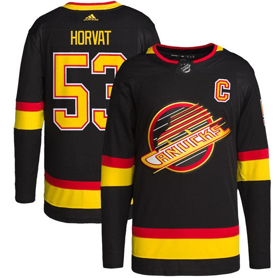 Bo Horvat Vancouver Canucks black jersey