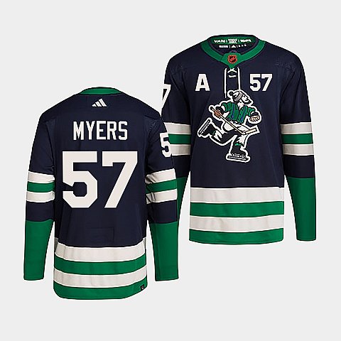 Tyler Myers Vancouver Canucks navy Reverse Retro jersey