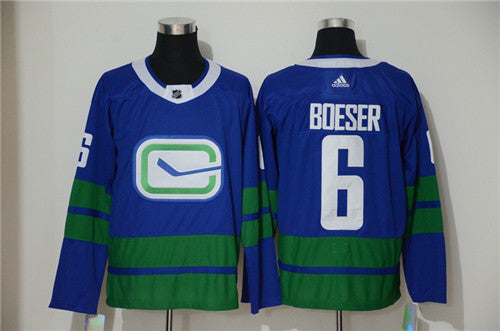 Brock Boeser Vancouver Canucks blue jersey