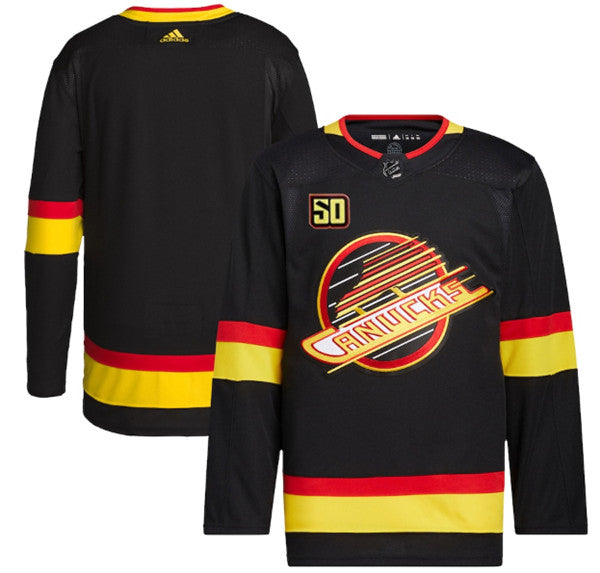 Custom Vancouver Canucks black jersey