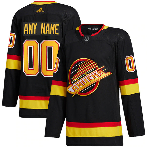 Custom Vancouver Canucks black jersey