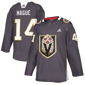 Nicolas Hague Vegas Golden Knights grey Heritage jersey