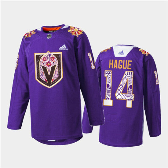 Nicolas Hague Vegas Golden Knights purple Heritage jersey