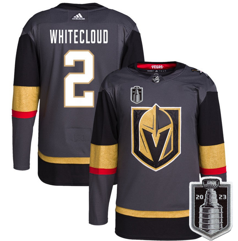 Zach Whitecloud Vegas Golden Knights gray jersey