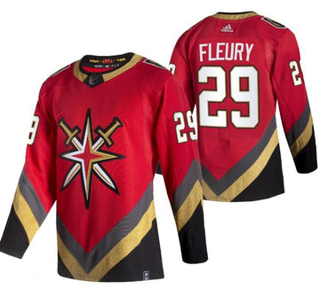 Marc-Andre Fleury Vegas Golden Knights red Reverse Retro jersey