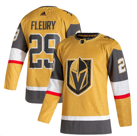Marc-Andre Fleury Vegas Golden Knights gold jersey