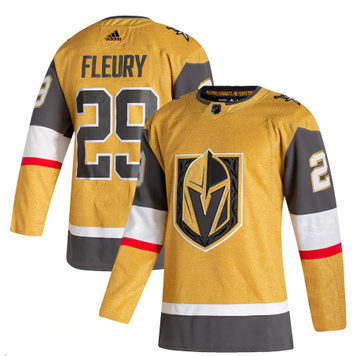 Marc-Andre Fleury Vegas Golden Knights gold jersey
